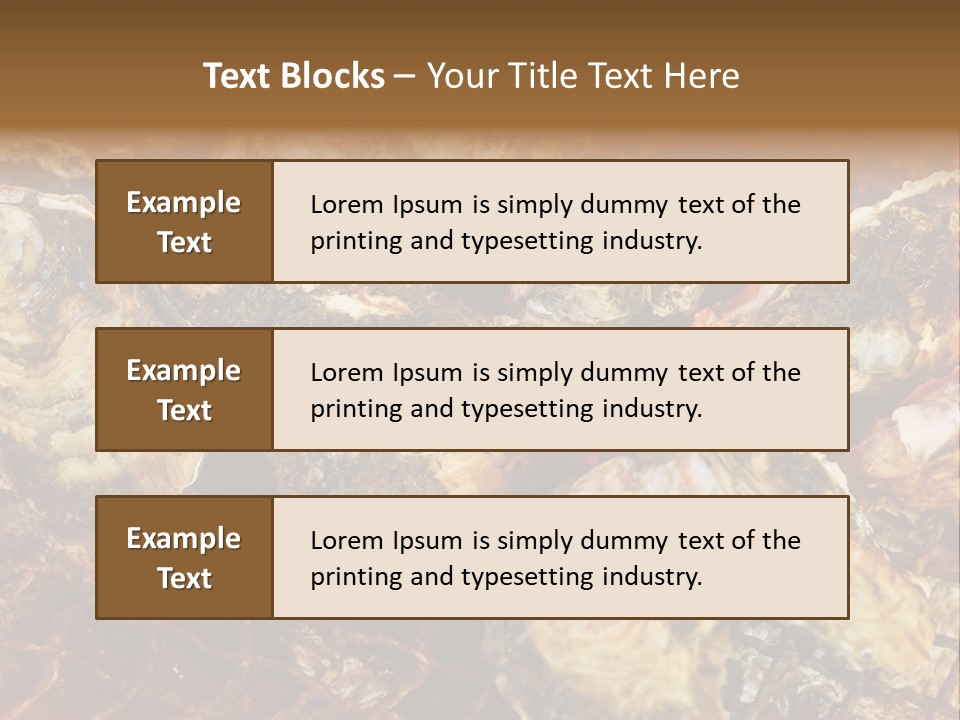 Taste Oyster Lot PowerPoint Template