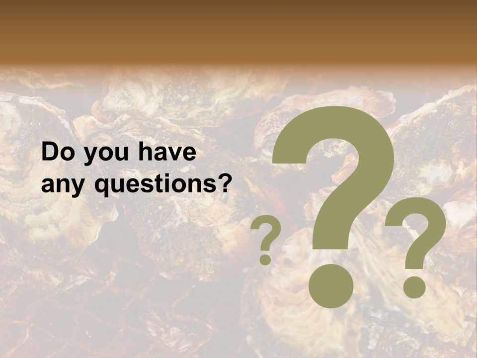 Taste Oyster Lot PowerPoint Template