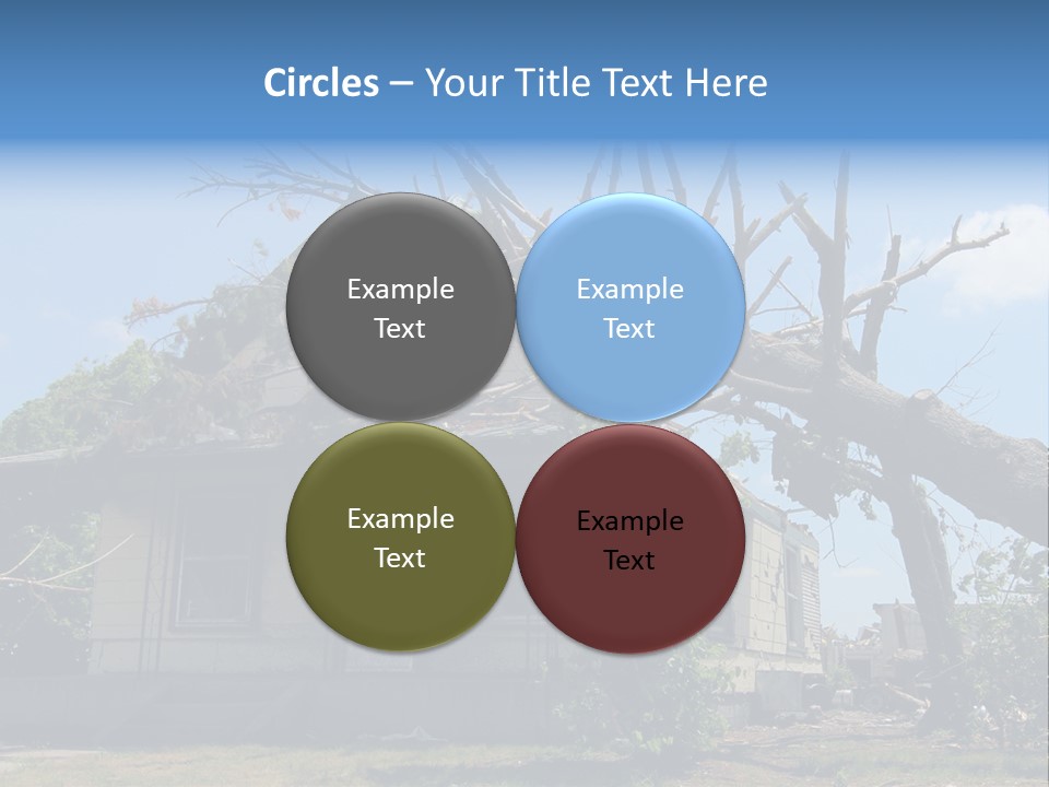 Rain Natural Ruined PowerPoint Template