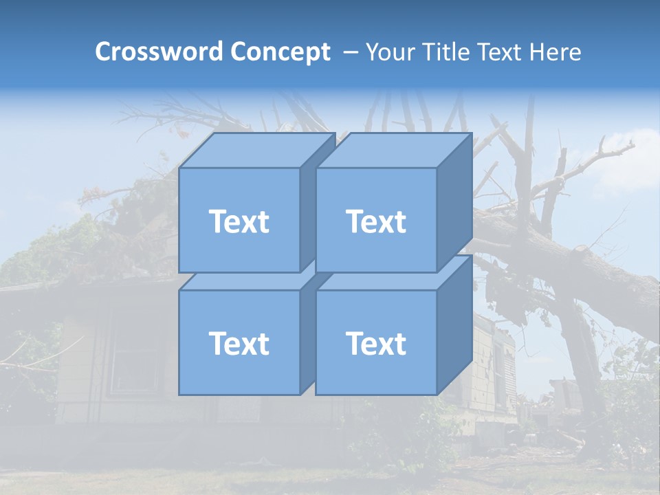 Rain Natural Ruined PowerPoint Template
