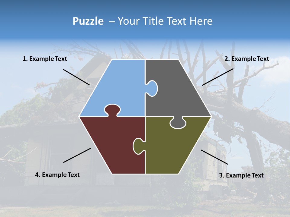 Rain Natural Ruined PowerPoint Template