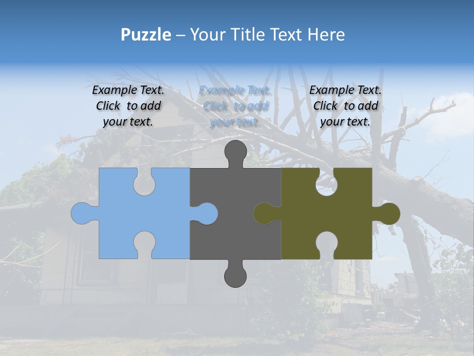 Rain Natural Ruined PowerPoint Template