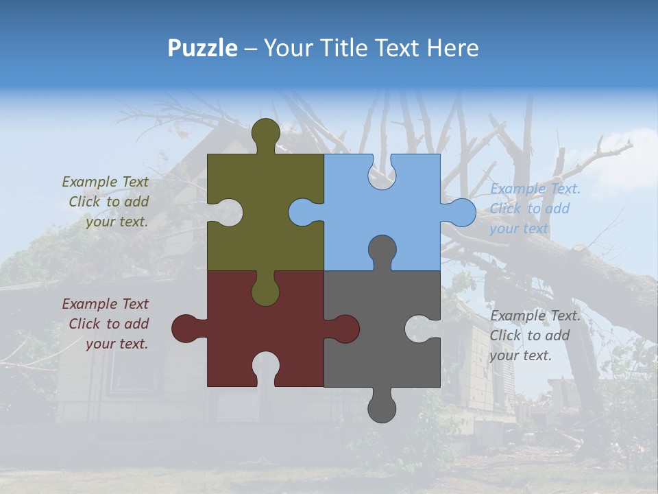 Rain Natural Ruined PowerPoint Template