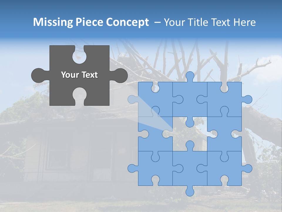 Rain Natural Ruined PowerPoint Template