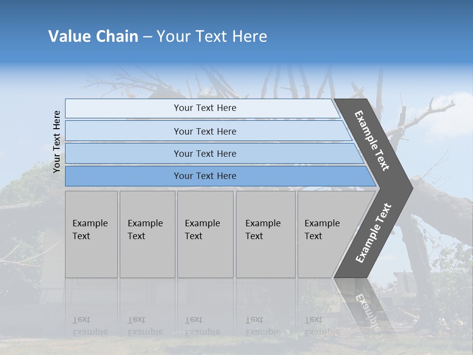 Rain Natural Ruined PowerPoint Template