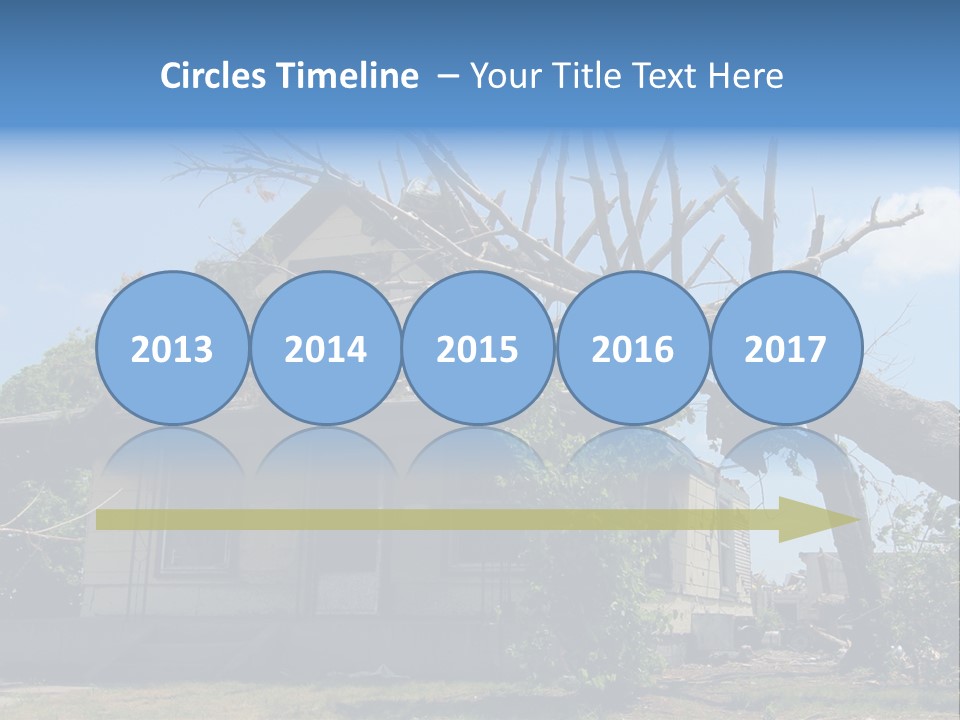 Rain Natural Ruined PowerPoint Template