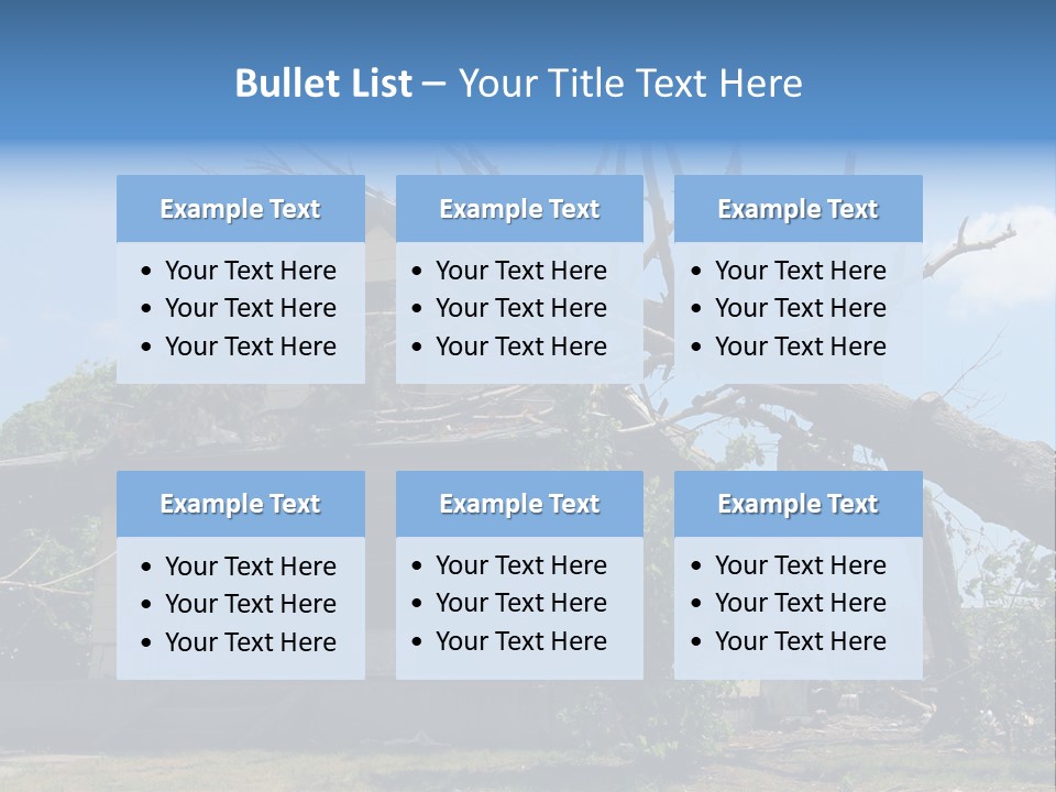 Rain Natural Ruined PowerPoint Template