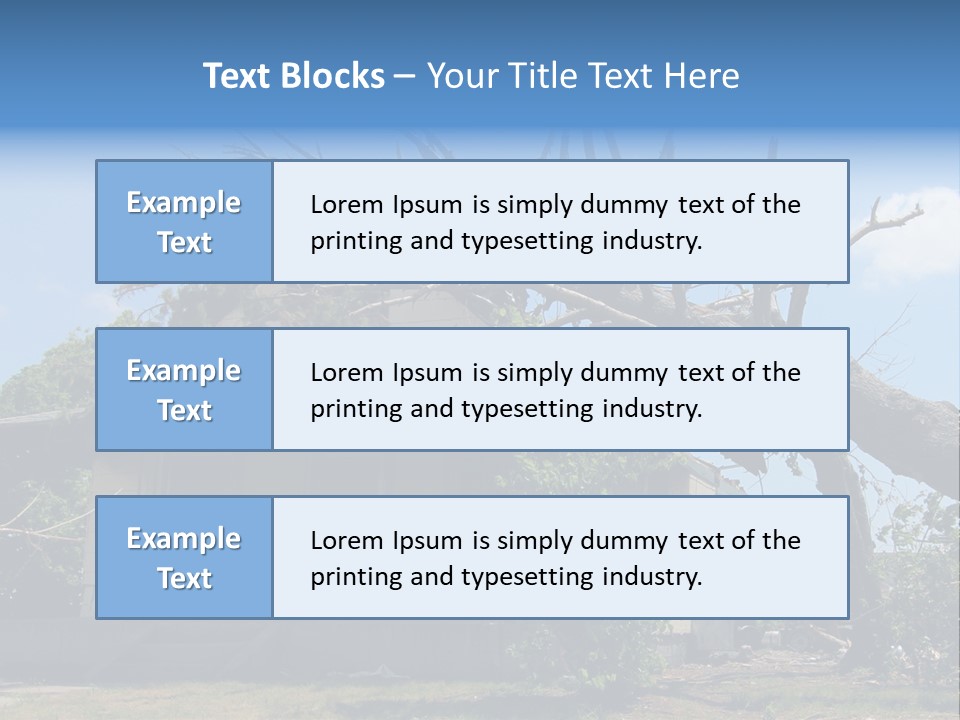 Rain Natural Ruined PowerPoint Template