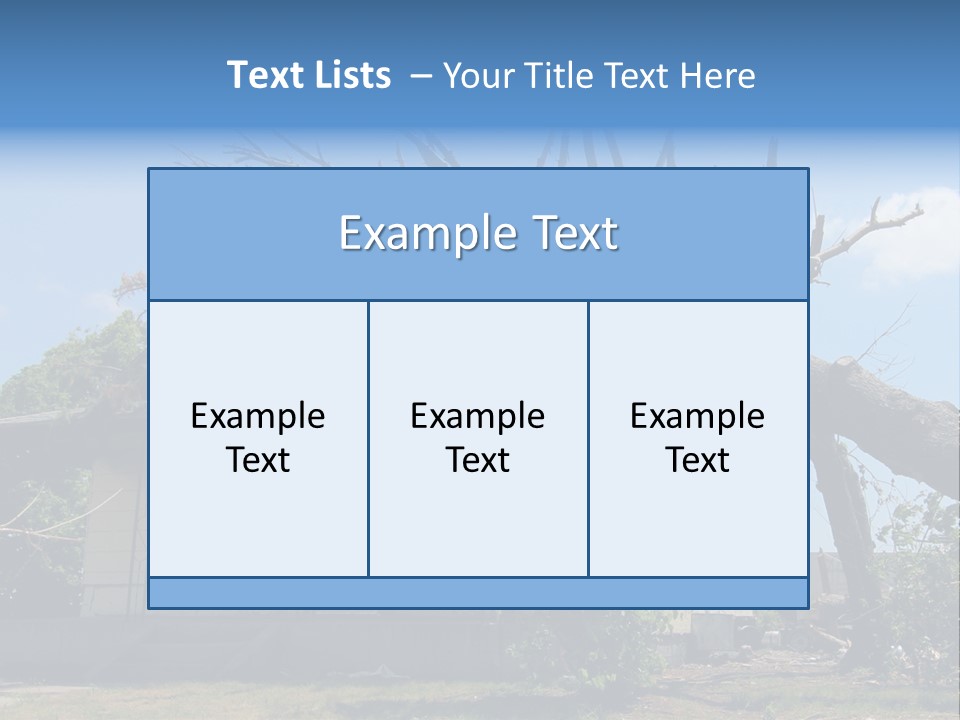 Rain Natural Ruined PowerPoint Template