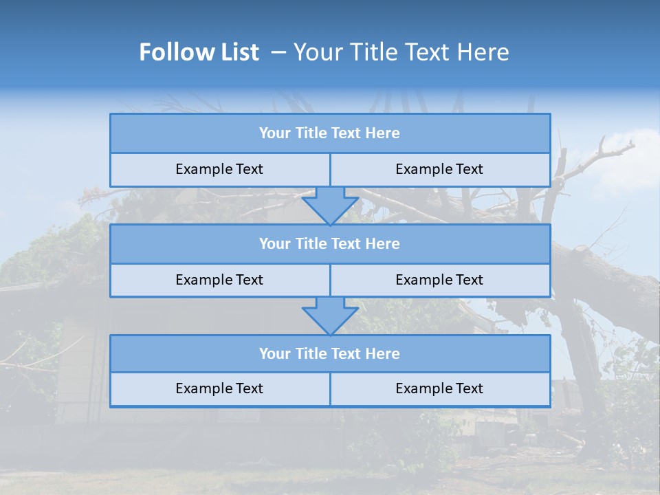 Rain Natural Ruined PowerPoint Template