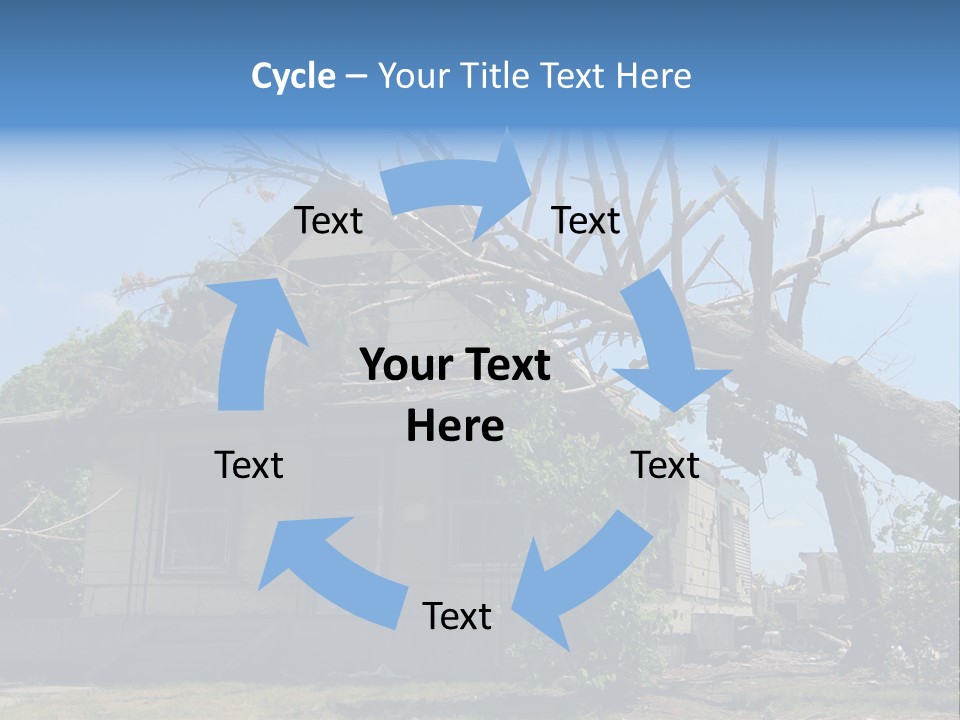 Rain Natural Ruined PowerPoint Template