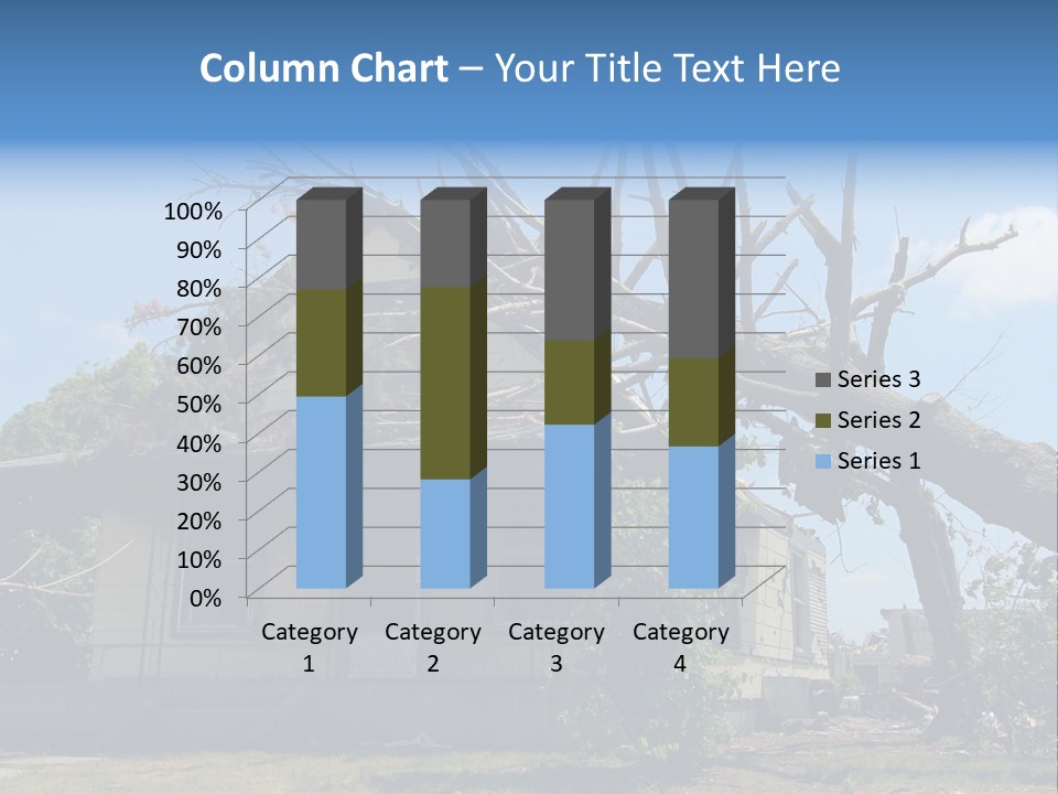 Rain Natural Ruined PowerPoint Template