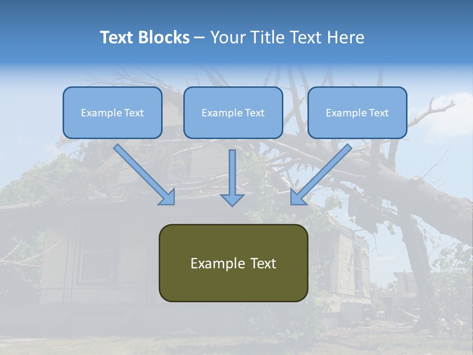 Rain Natural Ruined PowerPoint Template