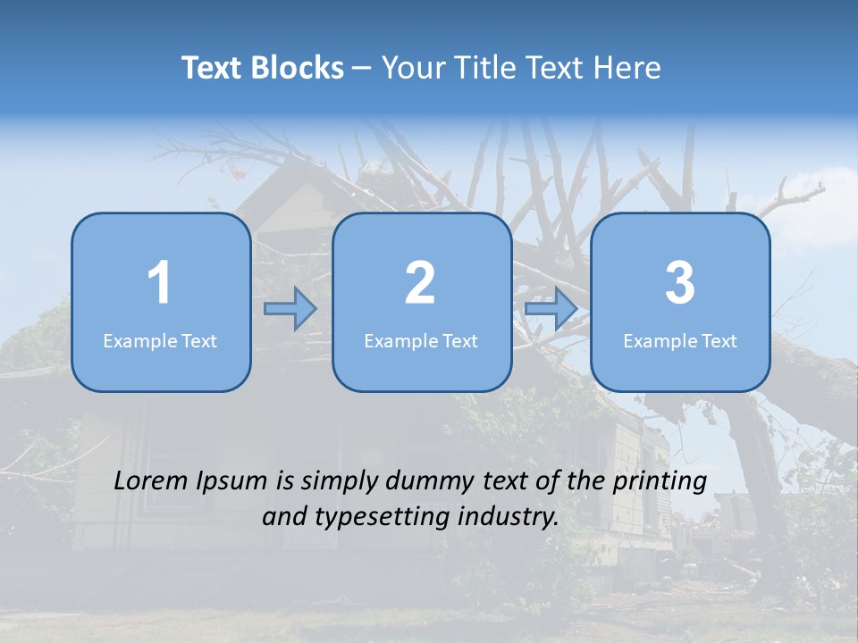 Rain Natural Ruined PowerPoint Template