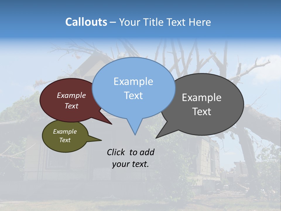 Rain Natural Ruined PowerPoint Template