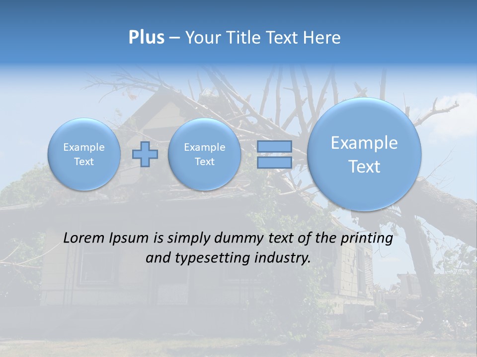 Rain Natural Ruined PowerPoint Template