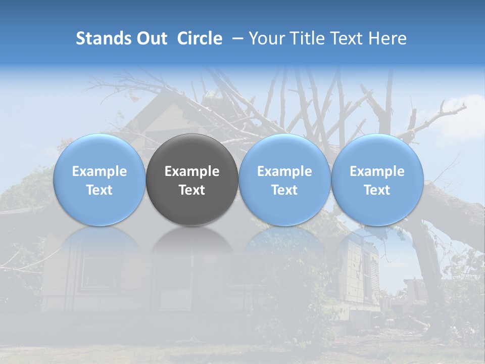 Rain Natural Ruined PowerPoint Template