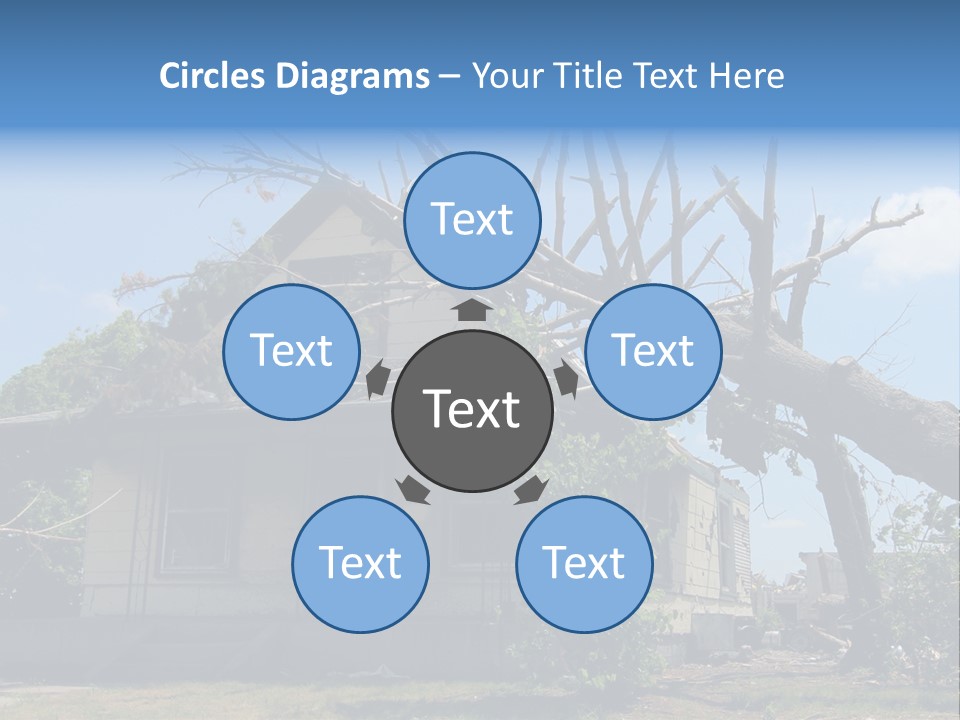 Rain Natural Ruined PowerPoint Template