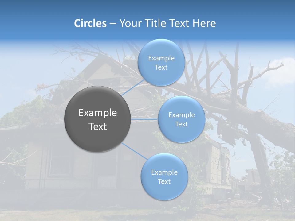Rain Natural Ruined PowerPoint Template