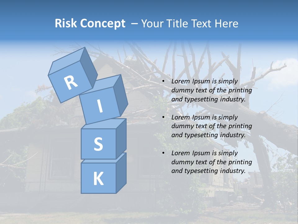 Rain Natural Ruined PowerPoint Template