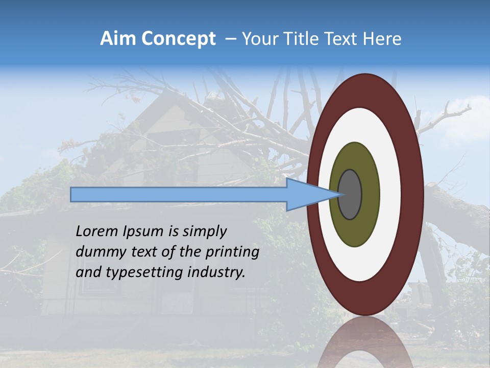 Rain Natural Ruined PowerPoint Template