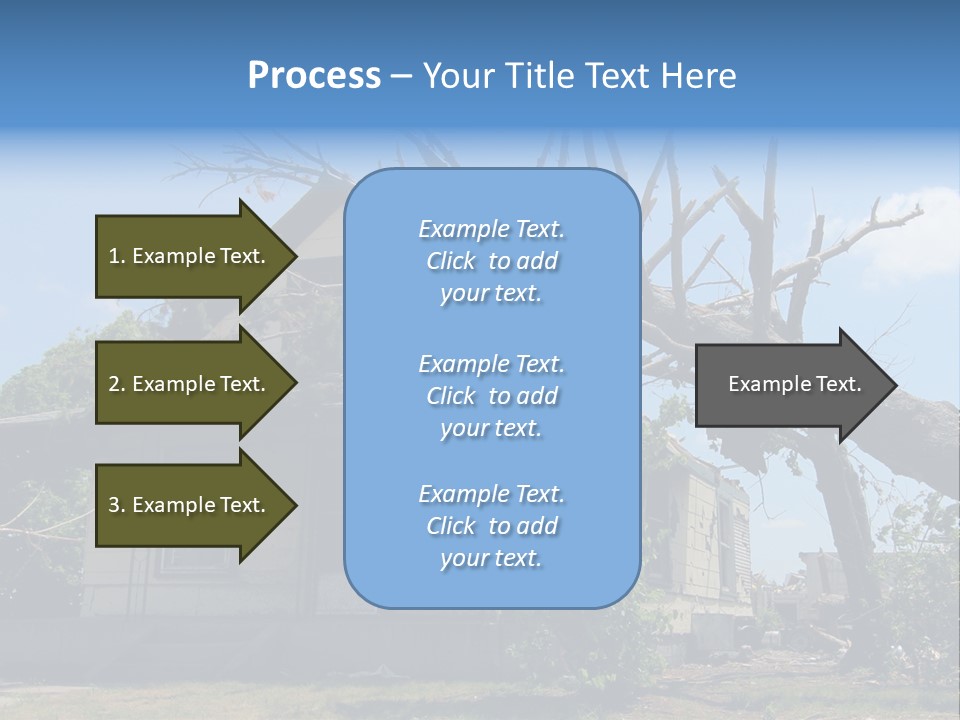 Rain Natural Ruined PowerPoint Template