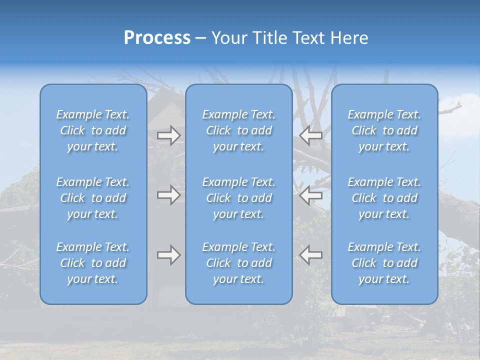 Rain Natural Ruined PowerPoint Template