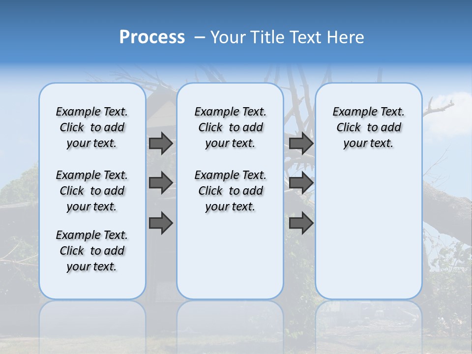 Rain Natural Ruined PowerPoint Template