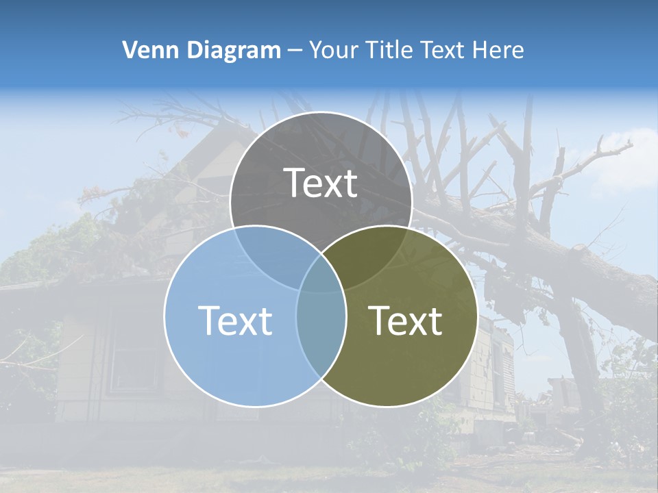 Rain Natural Ruined PowerPoint Template