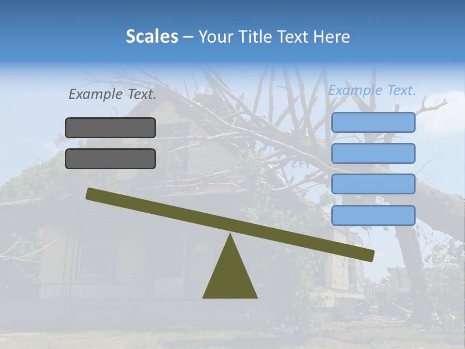 Rain Natural Ruined PowerPoint Template