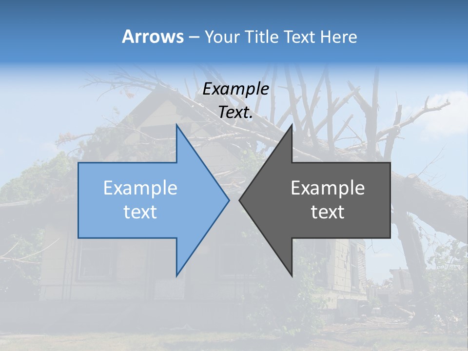 Rain Natural Ruined PowerPoint Template