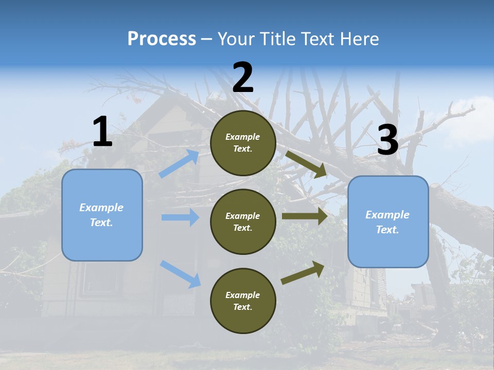Rain Natural Ruined PowerPoint Template