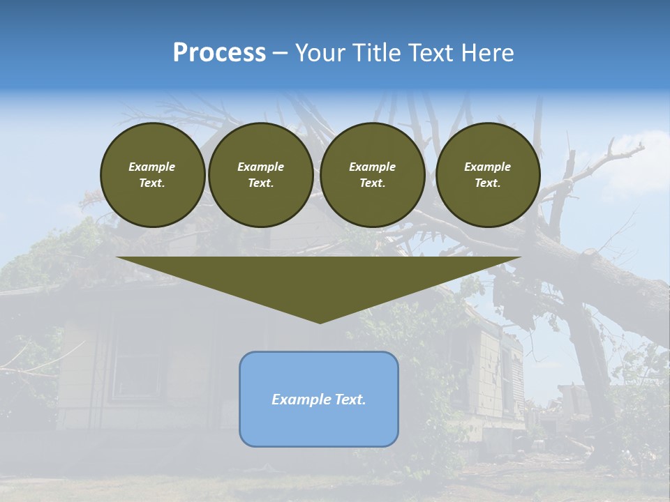Rain Natural Ruined PowerPoint Template