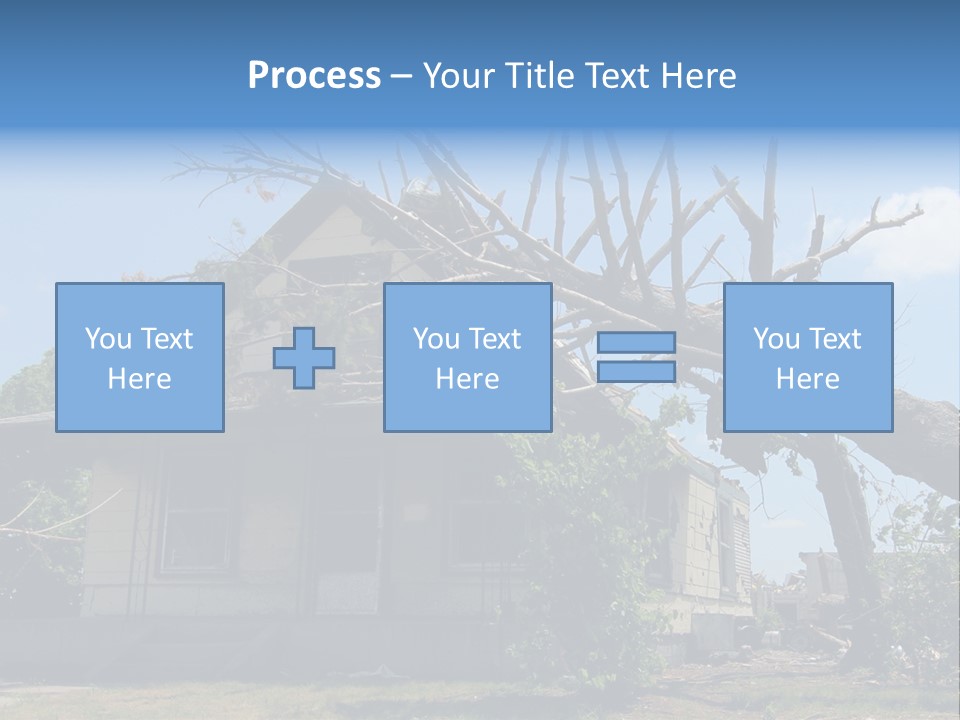 Rain Natural Ruined PowerPoint Template