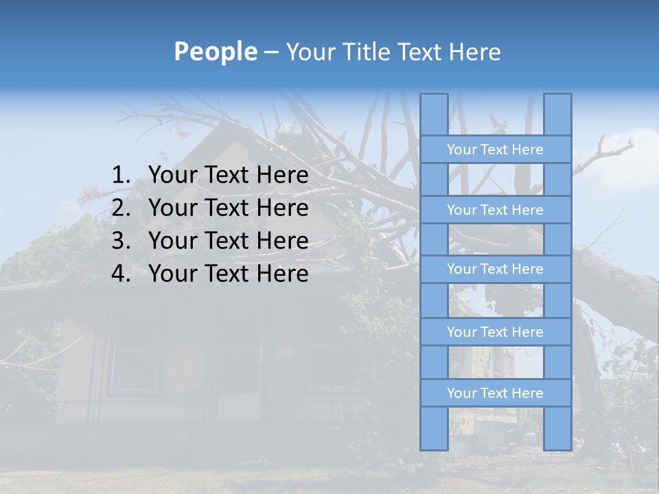 Rain Natural Ruined PowerPoint Template