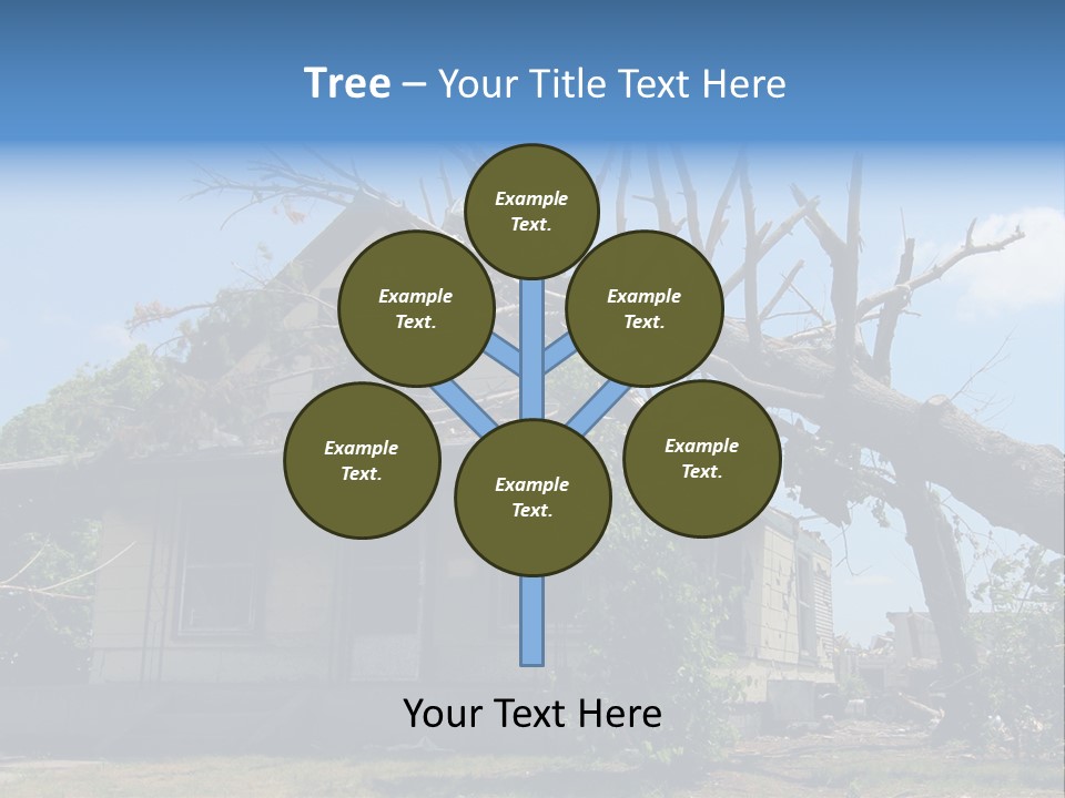 Rain Natural Ruined PowerPoint Template