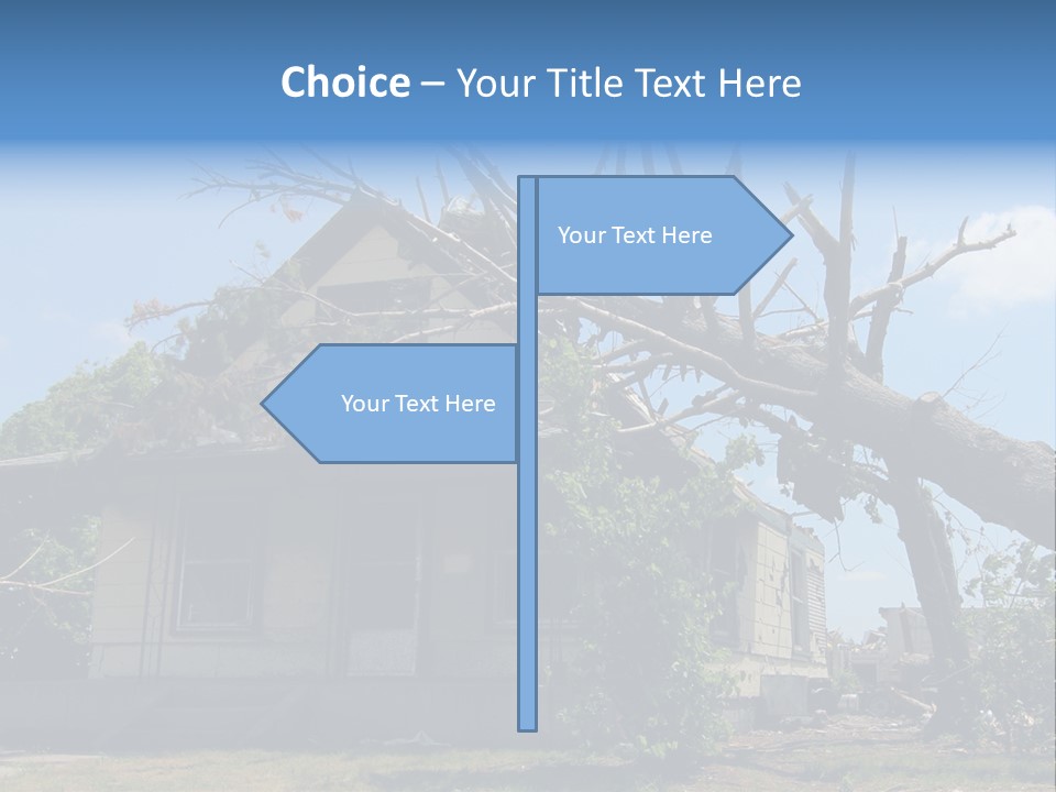 Rain Natural Ruined PowerPoint Template