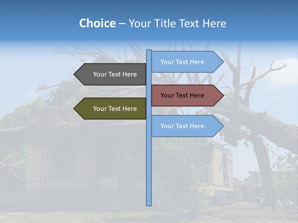 Rain Natural Ruined PowerPoint Template