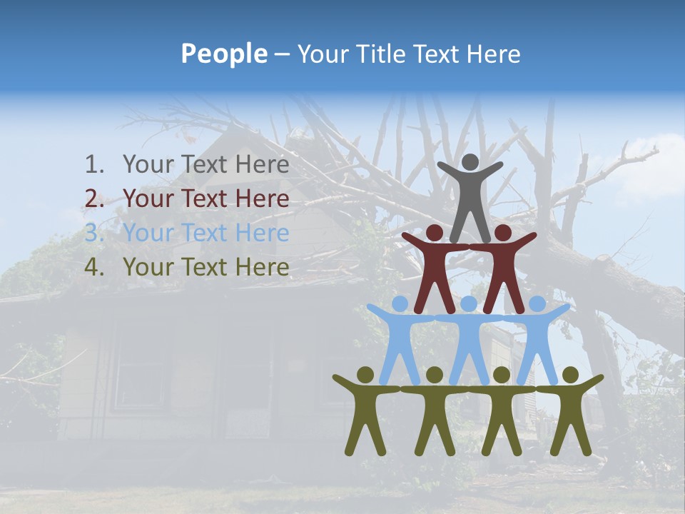 Rain Natural Ruined PowerPoint Template