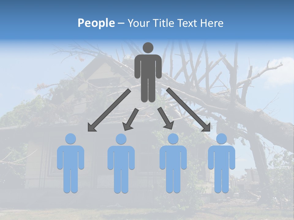 Rain Natural Ruined PowerPoint Template