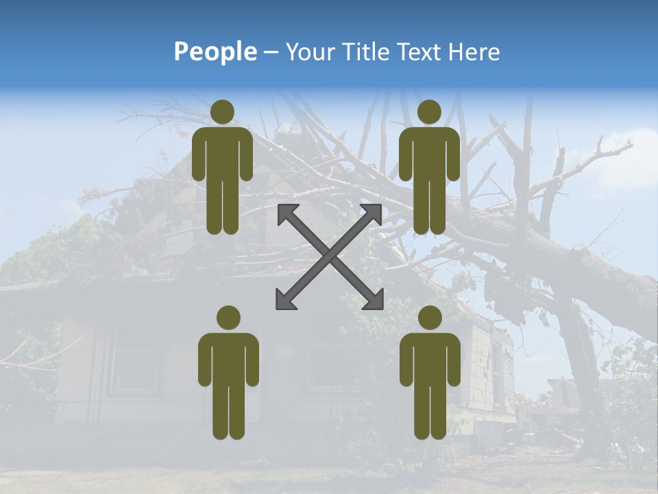 Rain Natural Ruined PowerPoint Template