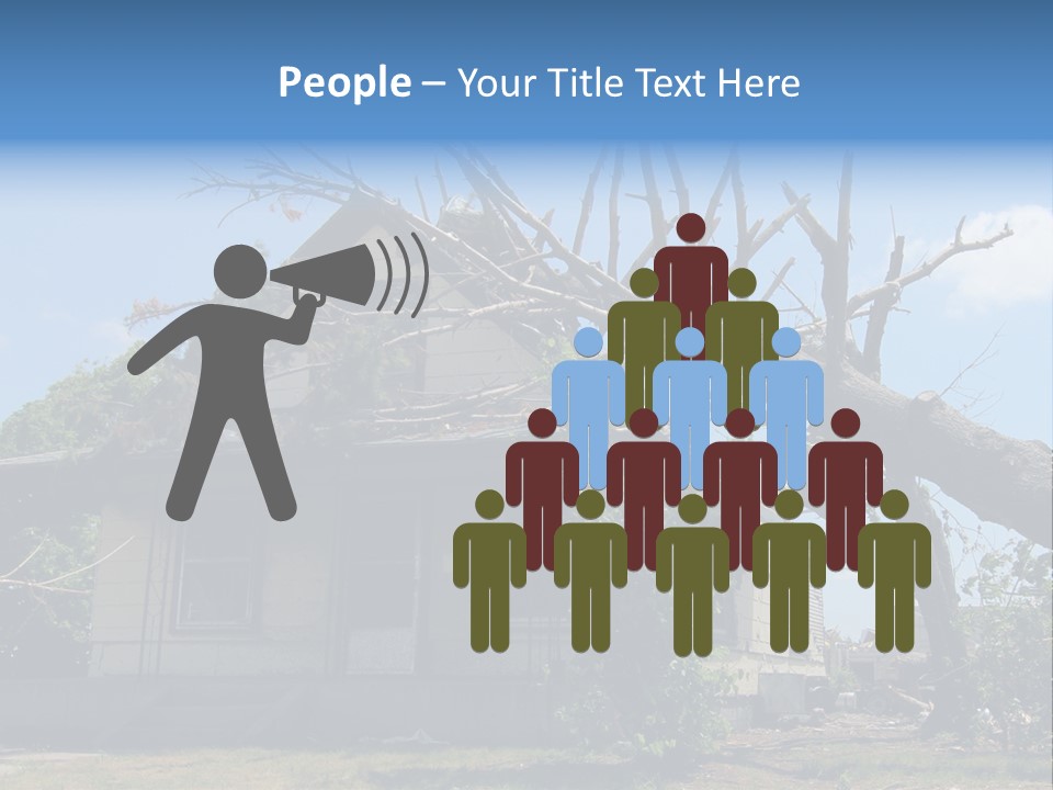 Rain Natural Ruined PowerPoint Template