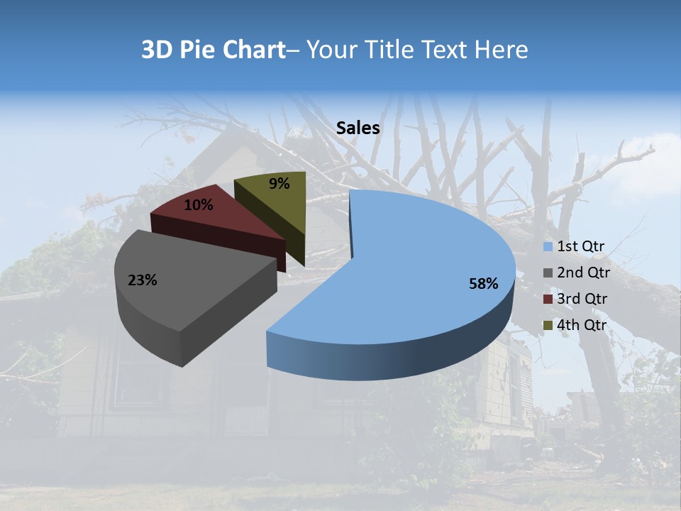 Rain Natural Ruined PowerPoint Template