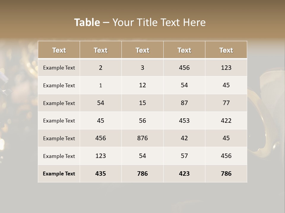 Excellent Professional Occupation Tune PowerPoint Template