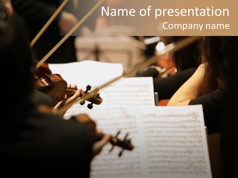 Professional Occupation Violinist Classical Concert PowerPoint Template