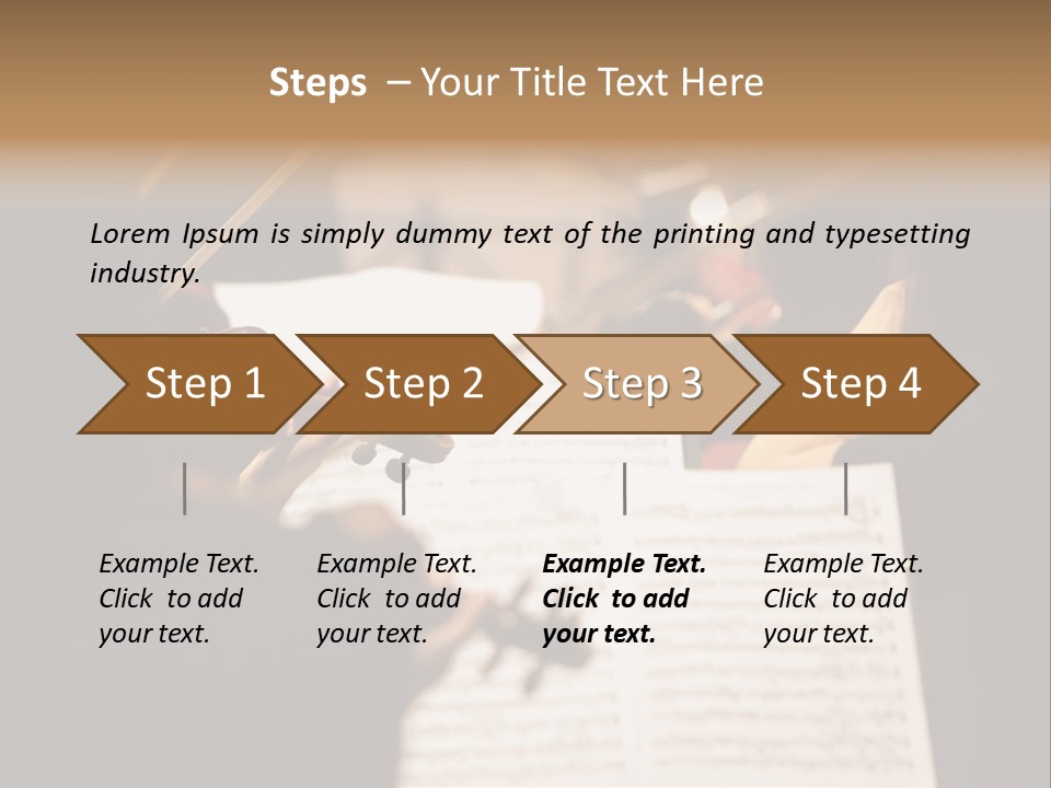 Professional Occupation Violinist Classical Concert PowerPoint Template