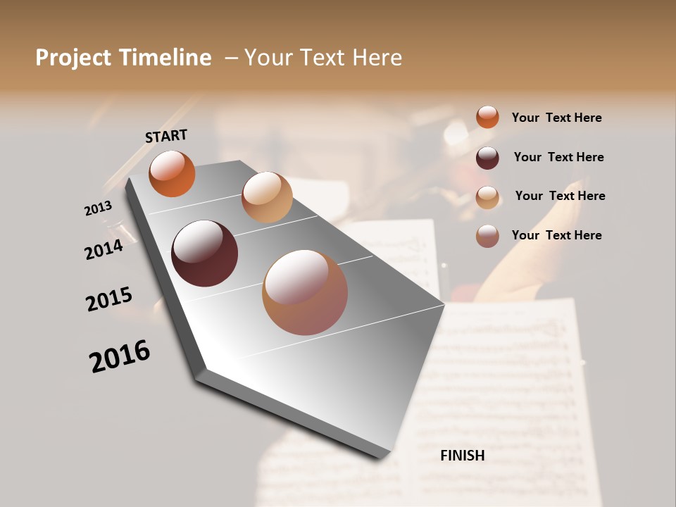 Professional Occupation Violinist Classical Concert PowerPoint Template