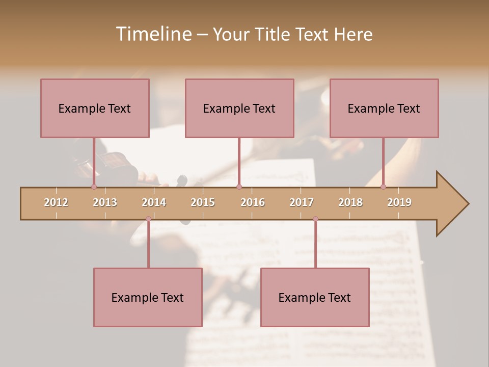 Professional Occupation Violinist Classical Concert PowerPoint Template
