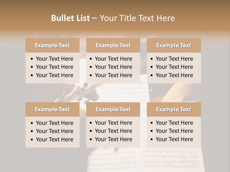 Professional Occupation Violinist Classical Concert PowerPoint Template