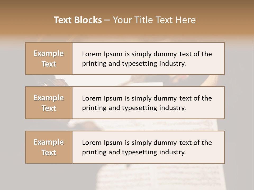 Professional Occupation Violinist Classical Concert PowerPoint Template
